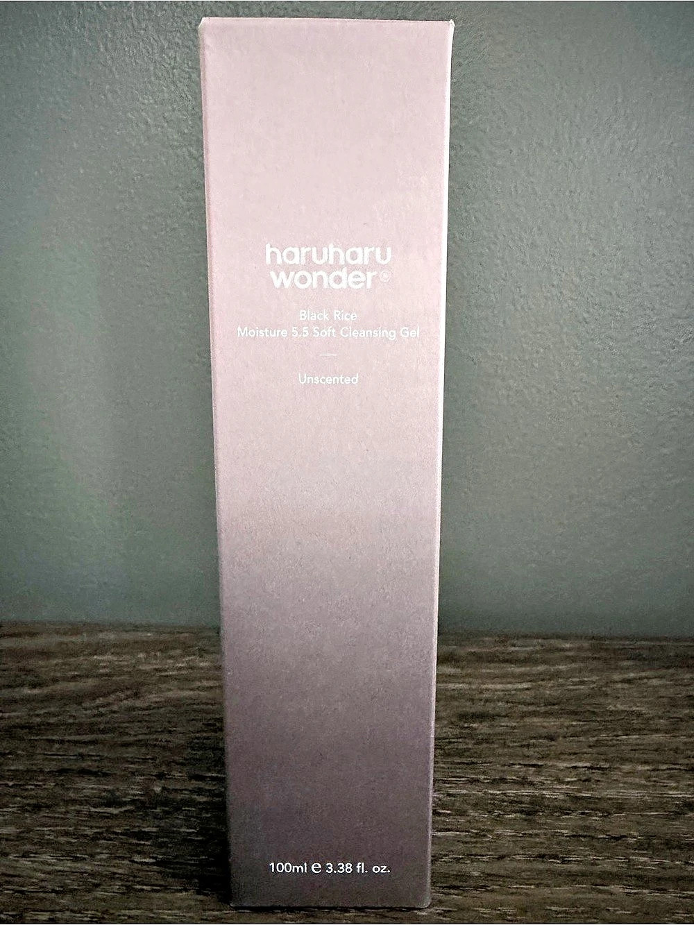 haruharu wonder Black Rice Moisture 5.5 Soft Cleansing Gel Cleanser 100ml NWT